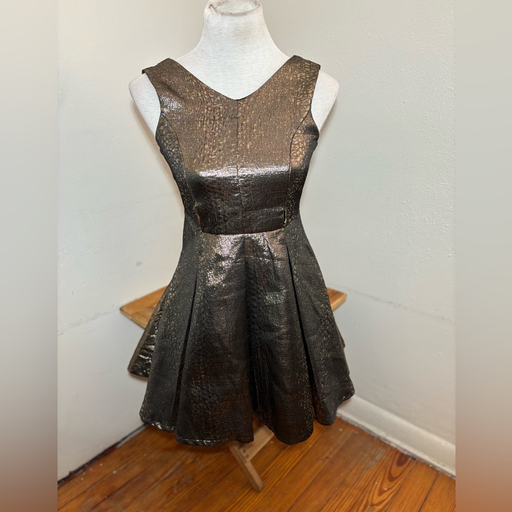 Marciano Juniors Sleeveless Gold Dress